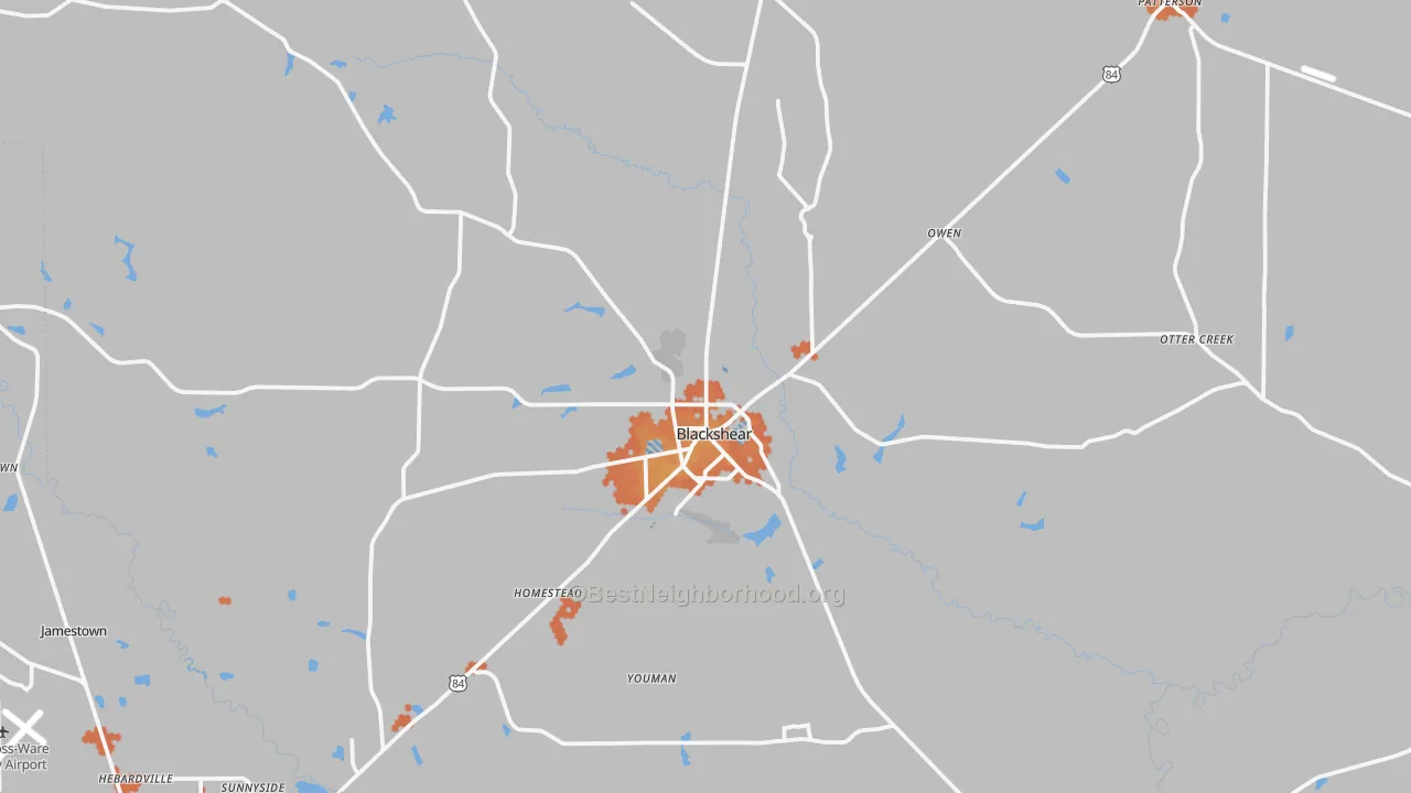 Bike Grade map of Pierce County, GA