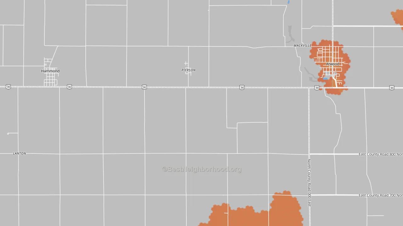 Bike Grade map of Pierson, IL