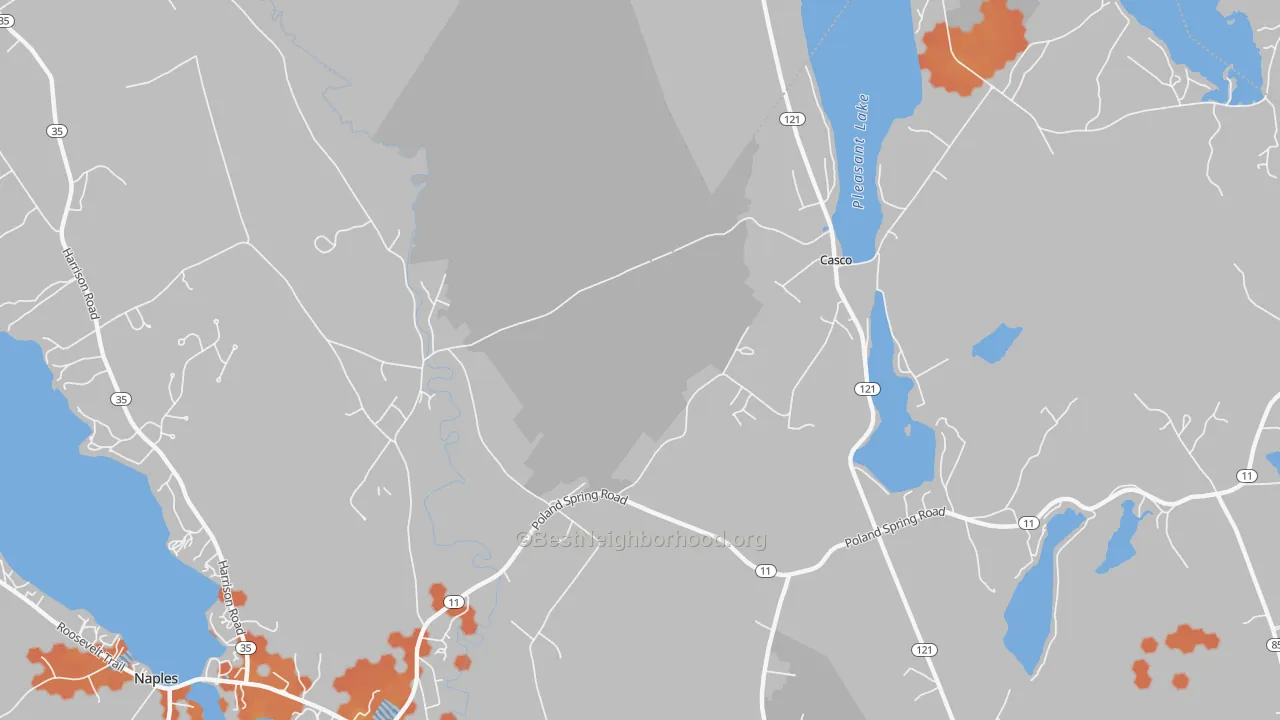 Bike Grade map of Pike Corner, ME