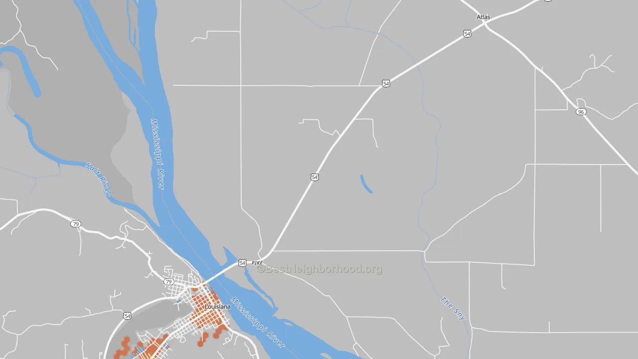 Bike Grade map of Pike, IL