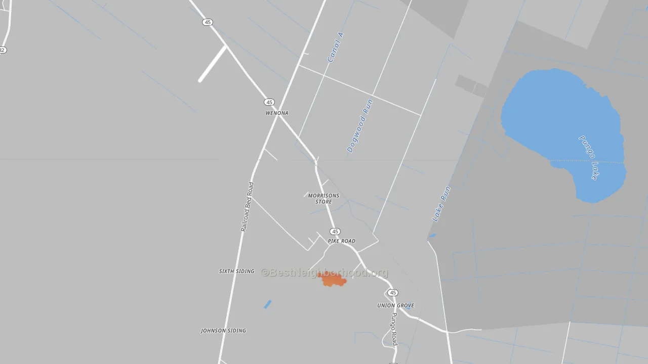 Bike Grade map of Pike Road, NC