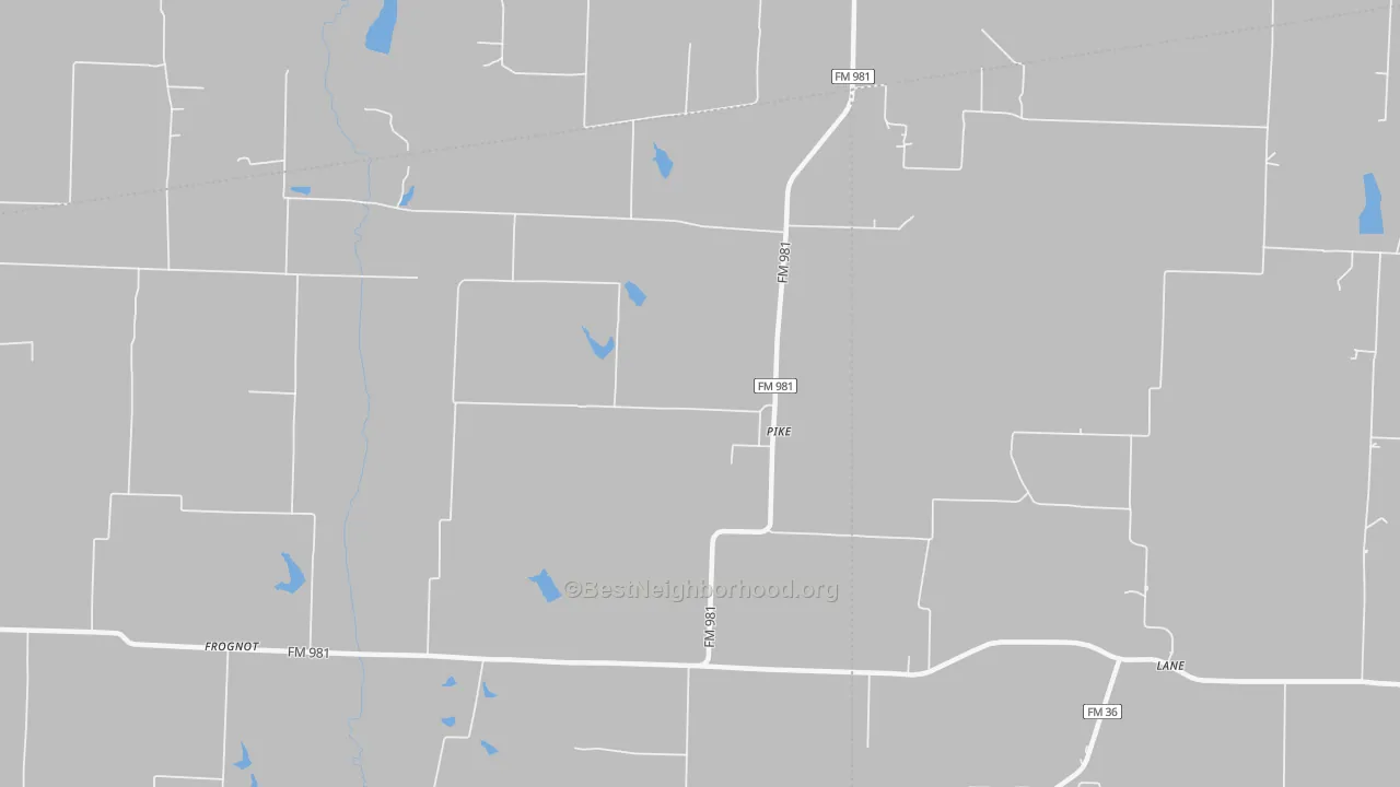 Bike Grade map of Pike, TX