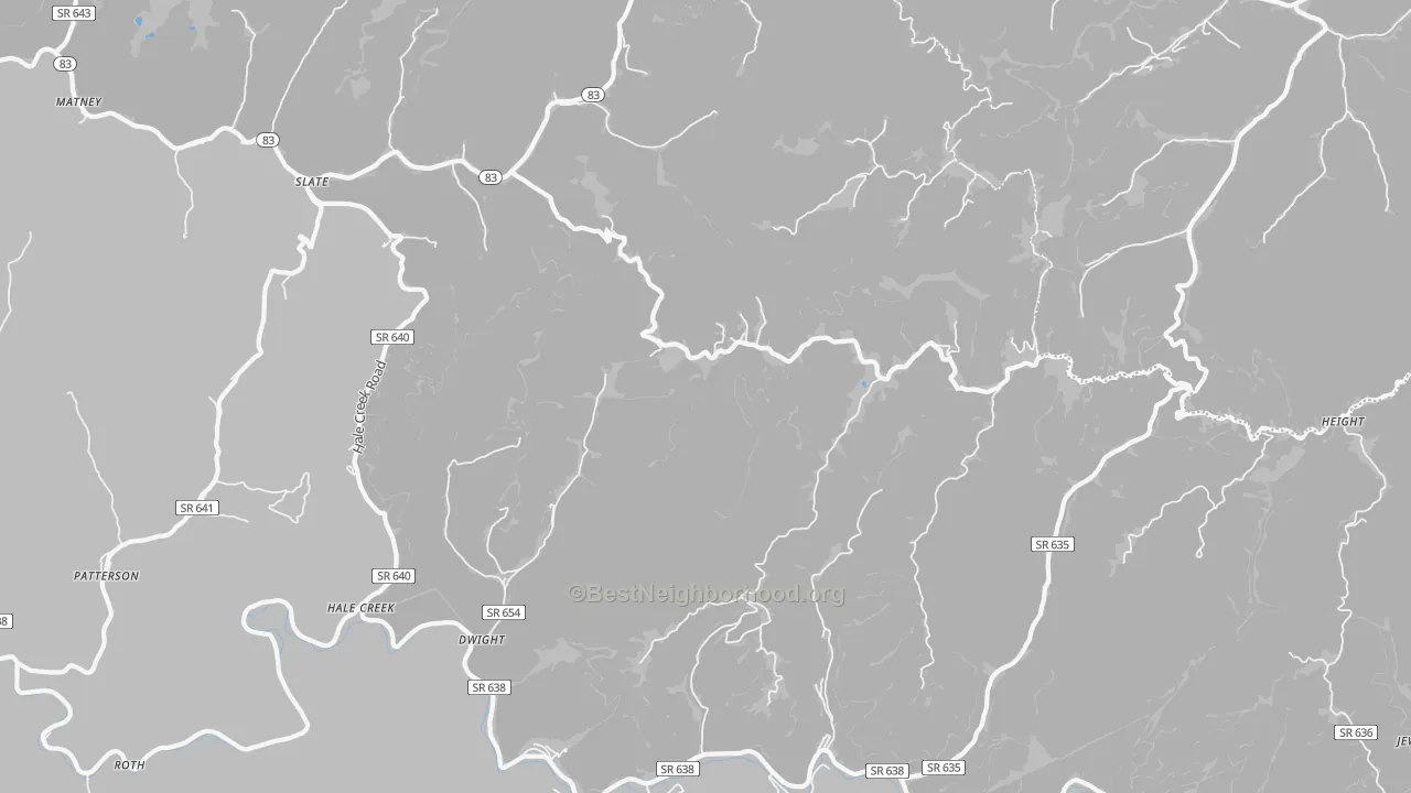 Bike Grade map of Pilgrims Knob, VA