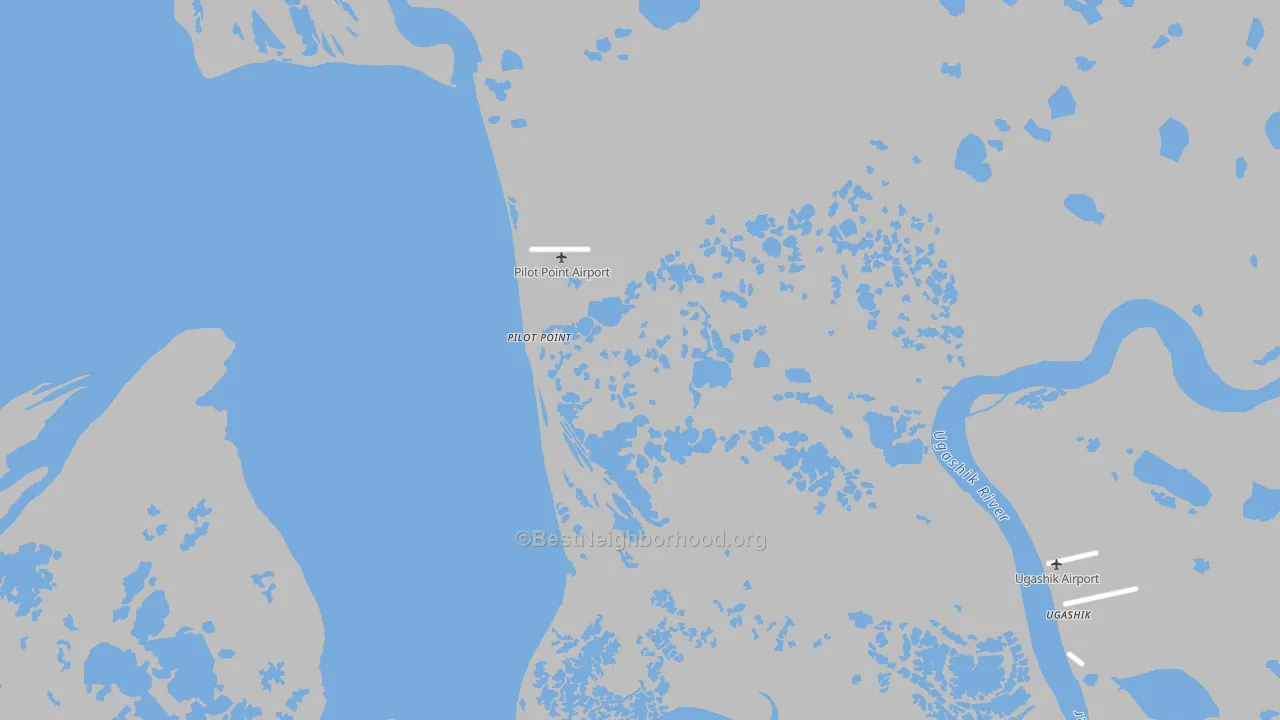 Bike Grade map of Pilot Point, AK