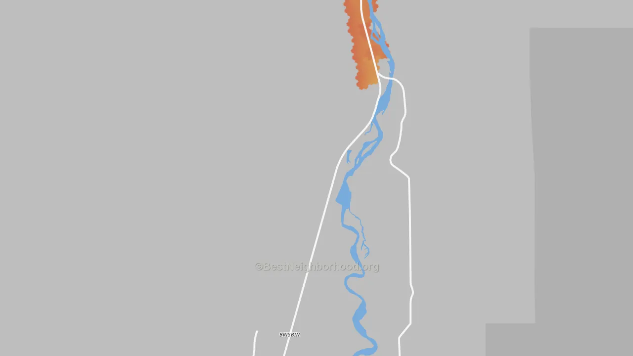 Bike Grade map of Pine Creek, MT