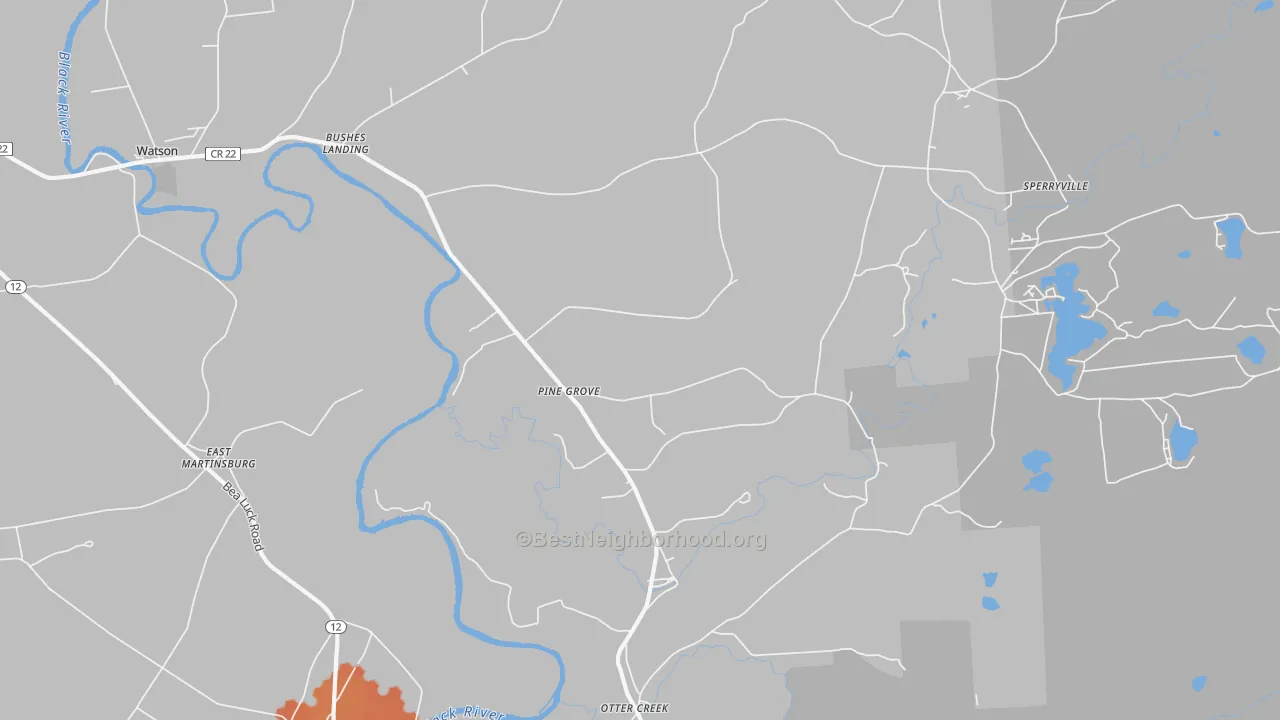 Bike Grade map of Pine Grove, NY