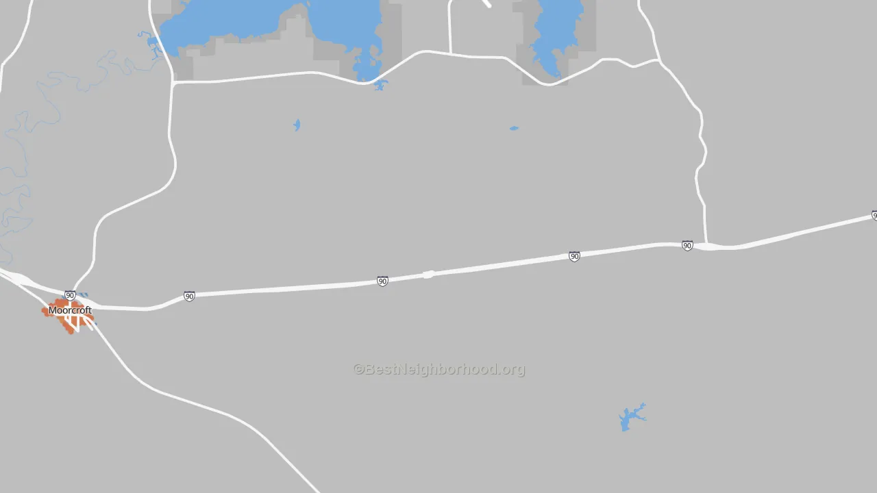 Bike Grade map of Pine Haven, WY