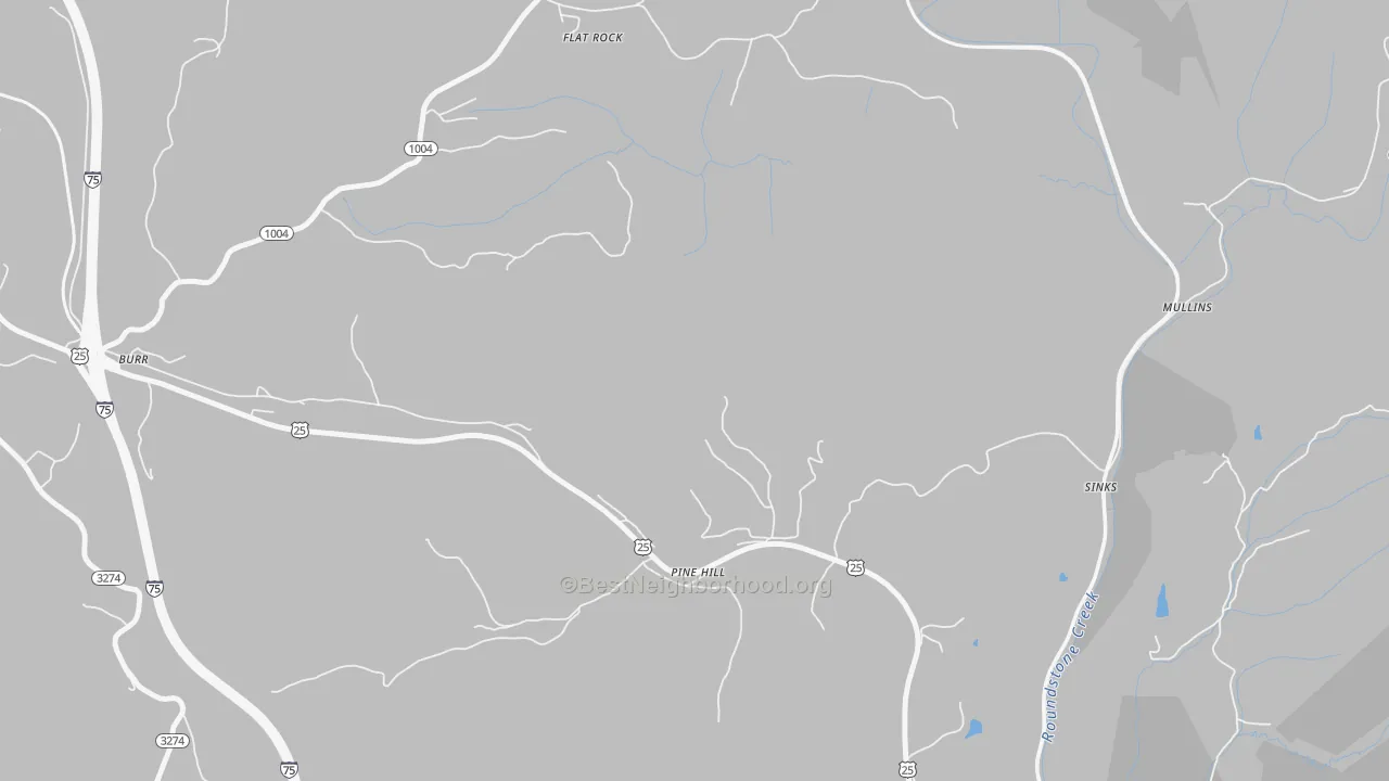 Bike Grade map of Pine Hill, KY