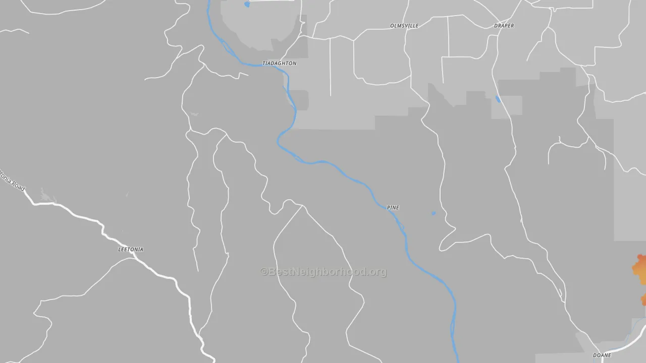 Bike Grade map of Pine, PA