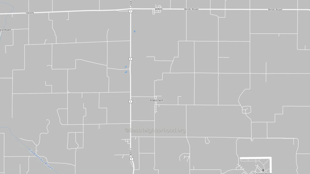 Bike Grade map of Pinkstaff, IL