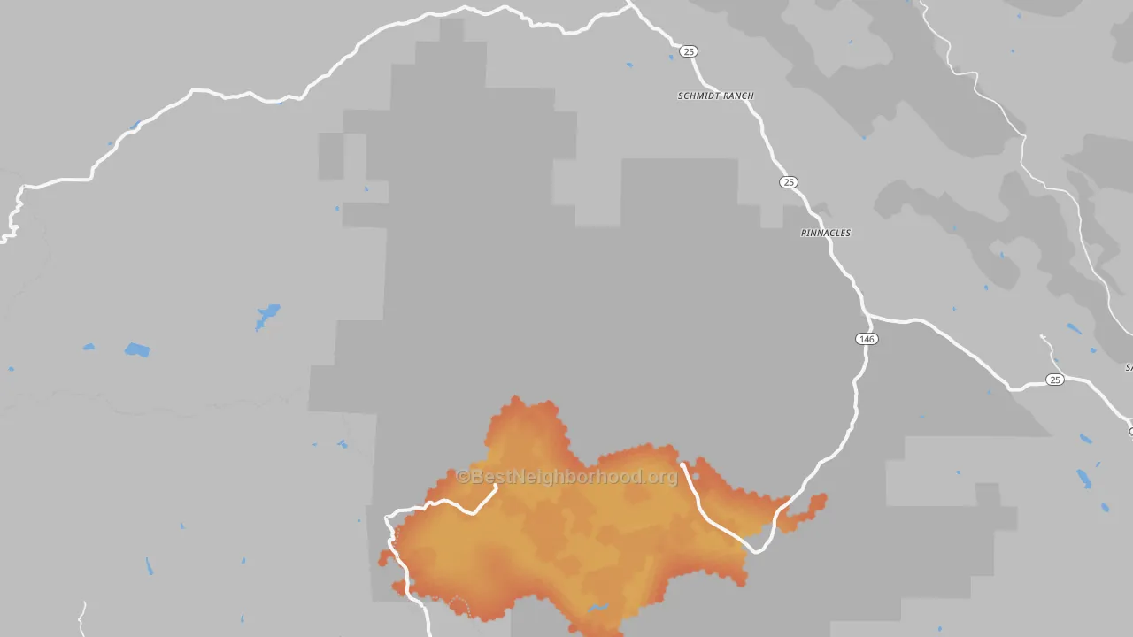 Bike Grade map of Pinnacles, CA