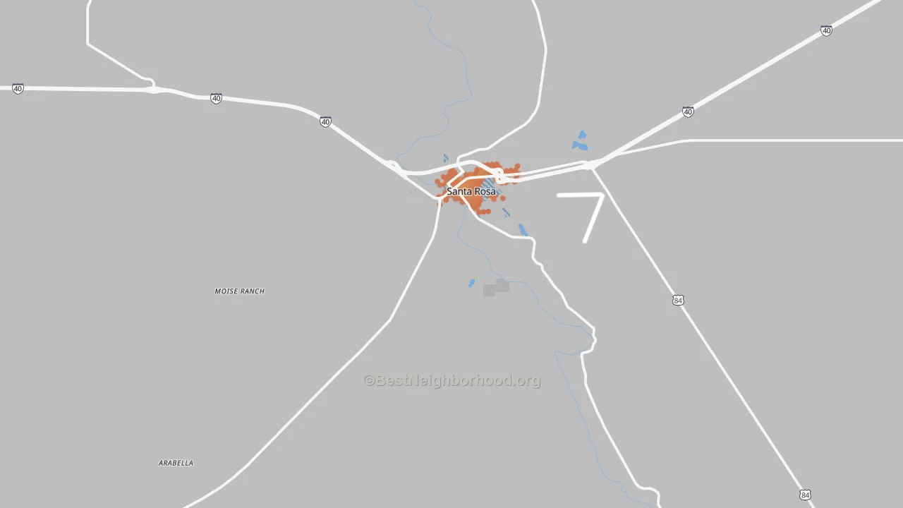 Bike Grade map of Pintada, NM