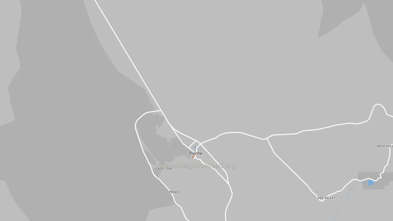 Bike Grade map of Pioche, NV