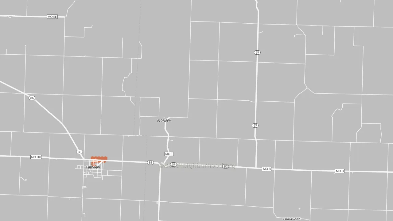 Bike Grade map of Pioneer, MO