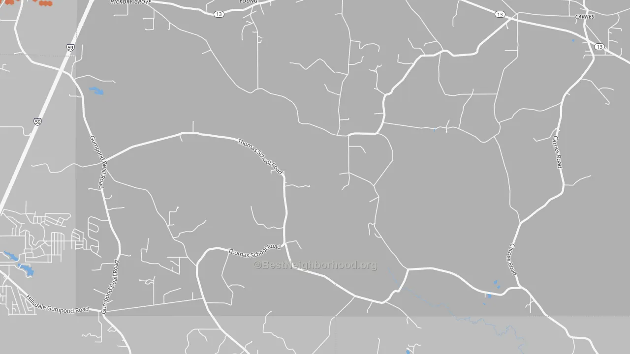 Bike Grade map of Pistol Ridge, MS