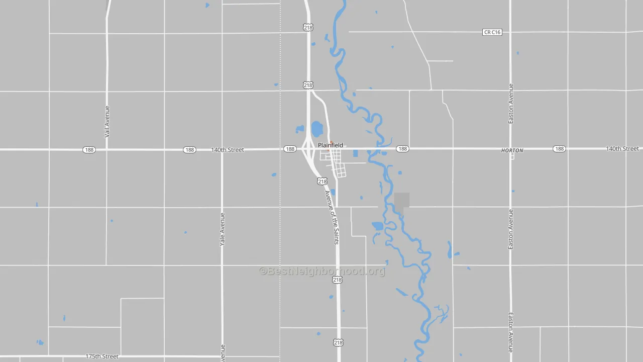 Bike Grade map of Plainfield, IA