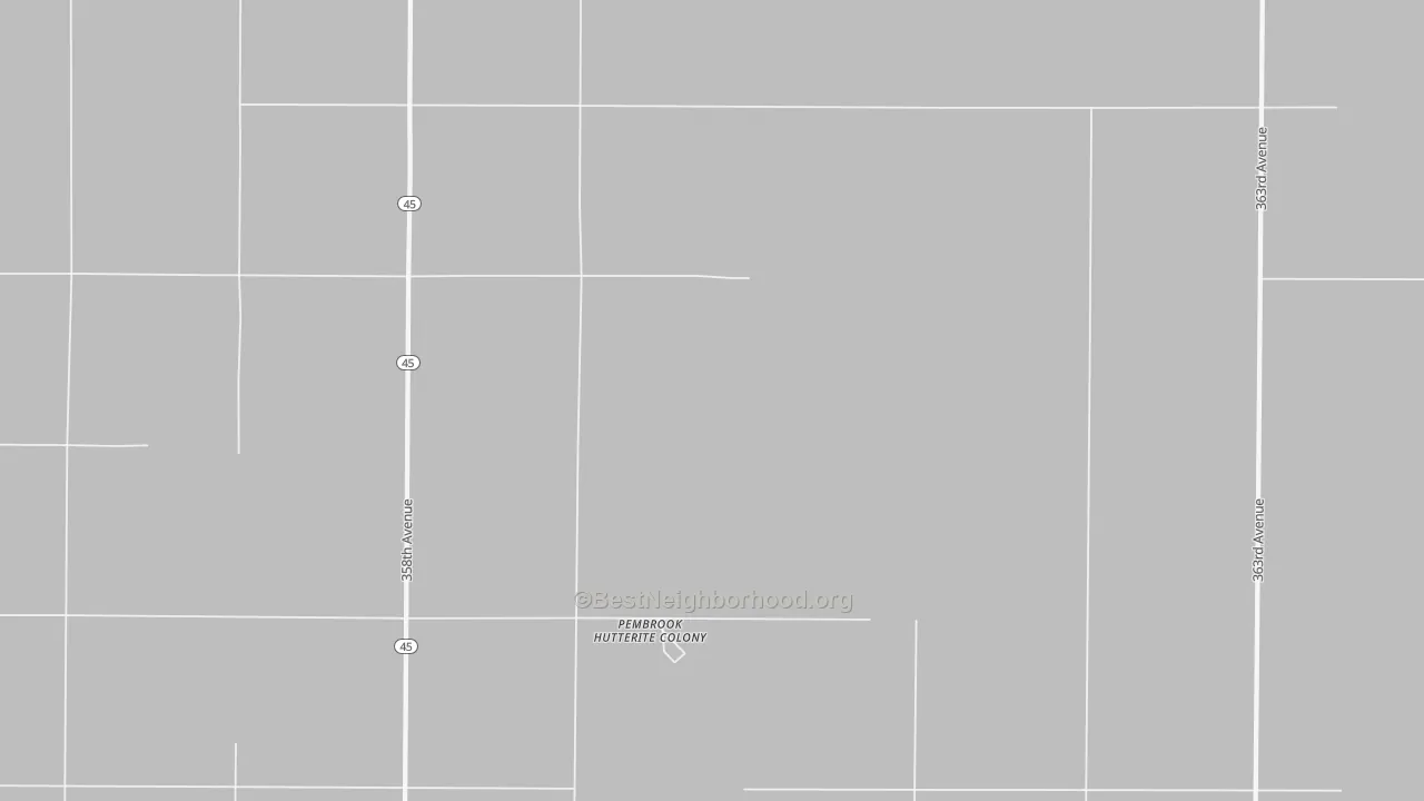 Bike Grade map of Plainview Colony, SD