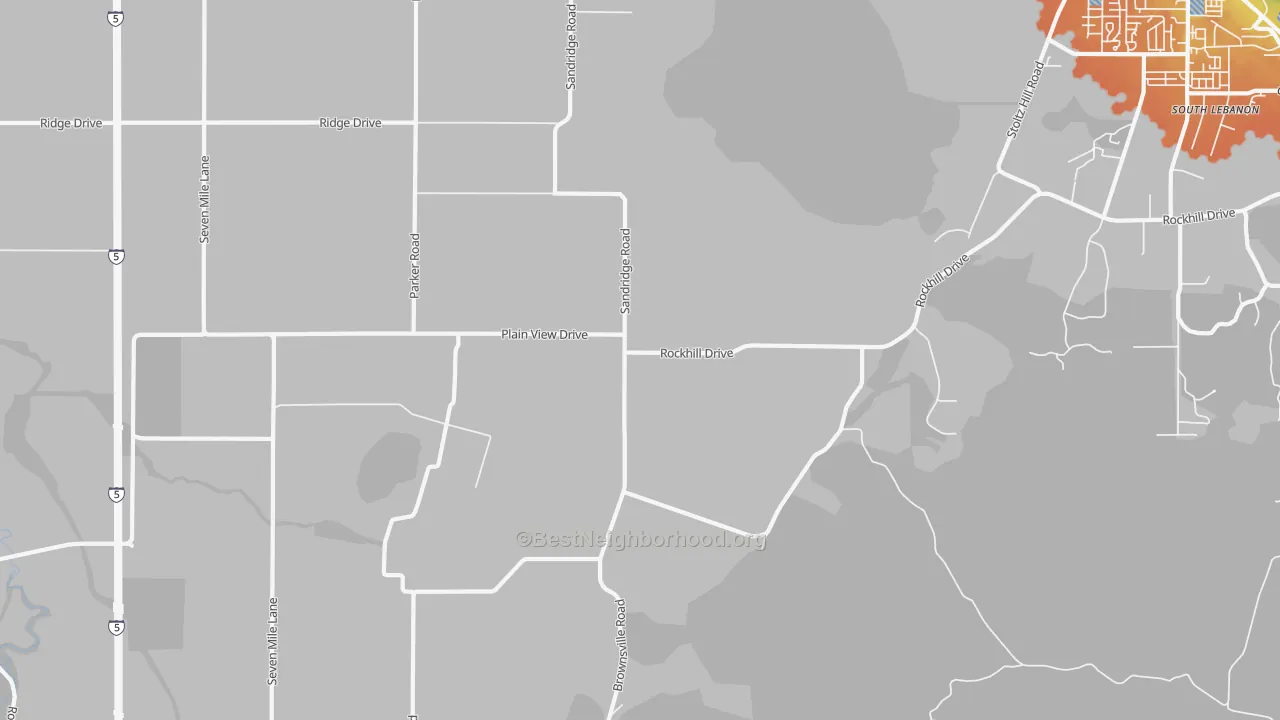 Bike Grade map of Plainview, OR