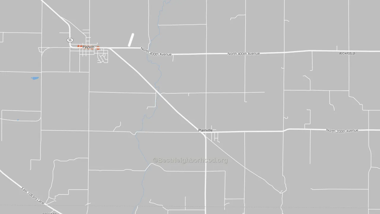Bike Grade map of Plainville, IL