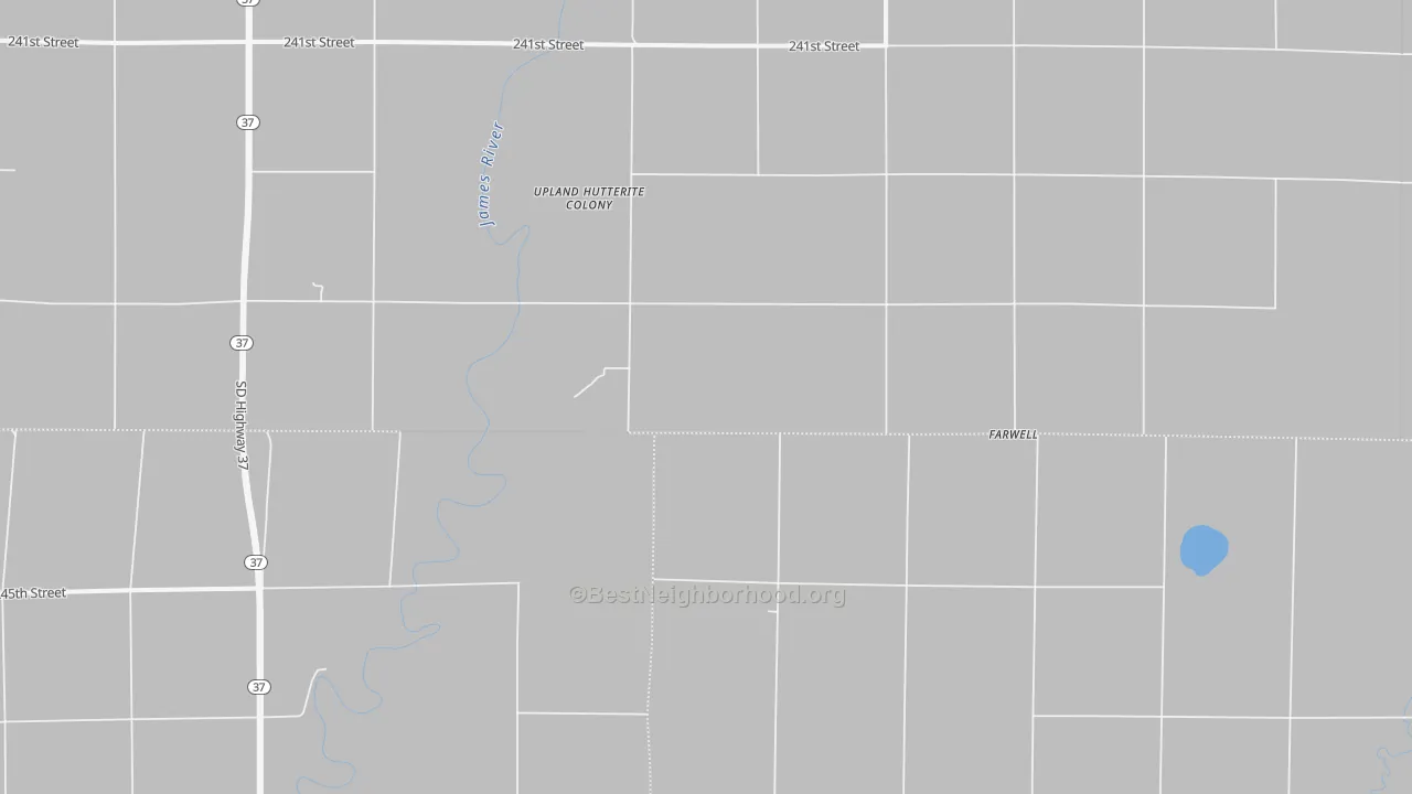 Bike Grade map of Plano, SD