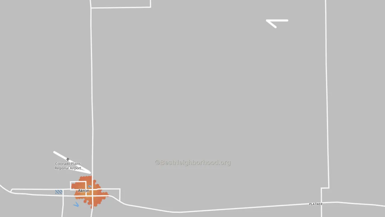 Bike Grade map of Platner, CO