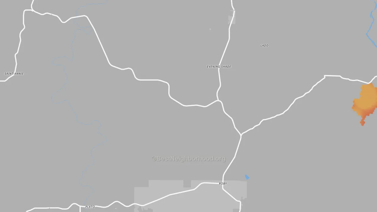 Bike Grade map of Plato, MO