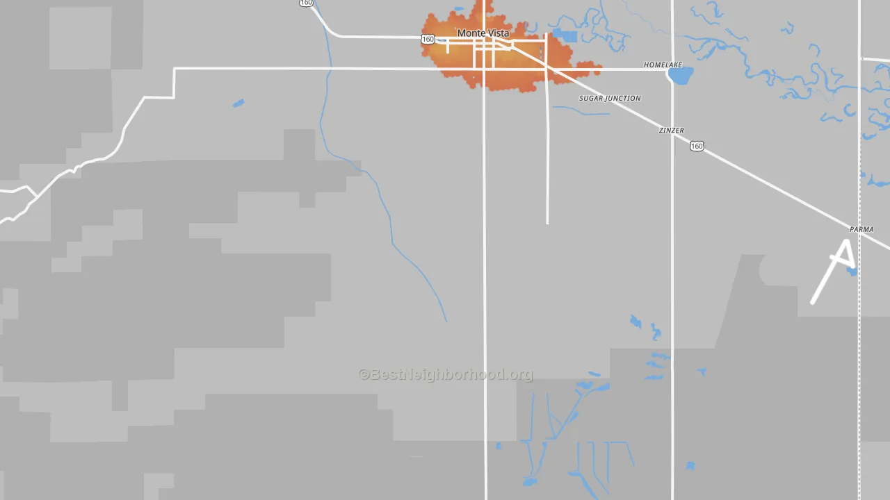 Bike Grade map of Platoro, CO