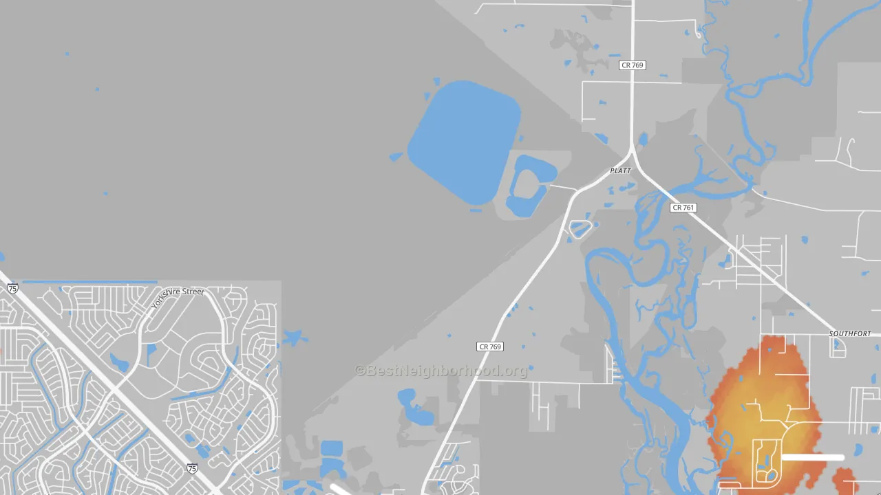 Bike Grade map of Platt, FL