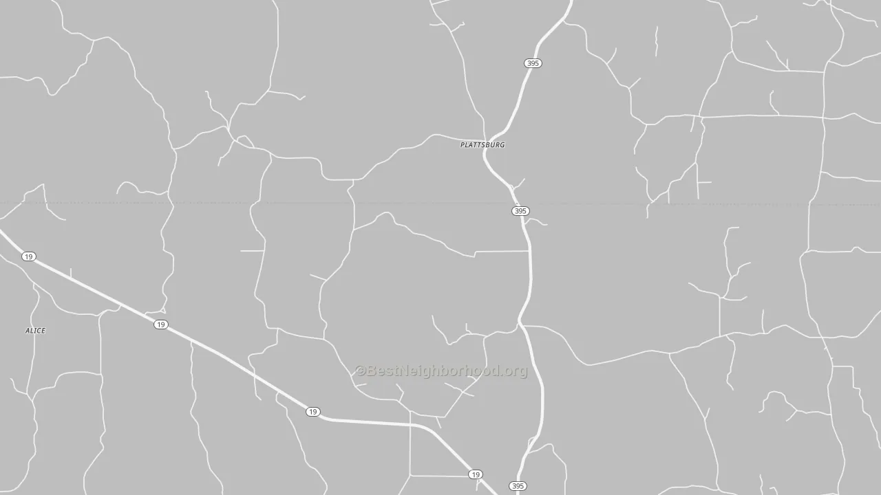 Bike Grade map of Plattsburgh, MS
