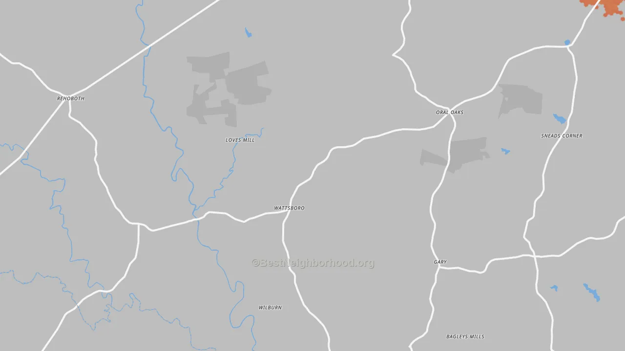 Bike Grade map of Pleasant Grove, VA