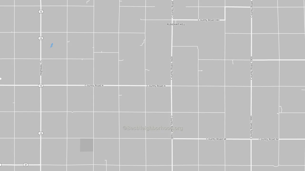 Bike Grade map of Pleasant Hill, NE