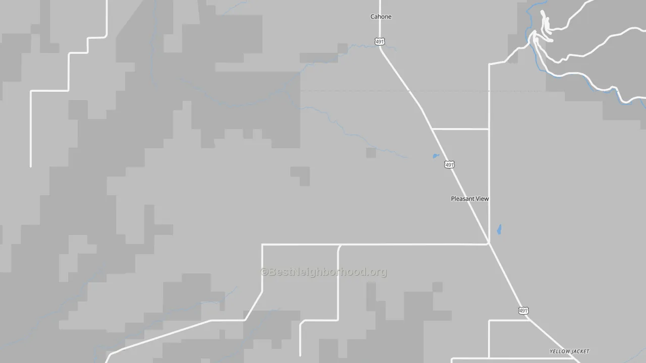 Bike Grade map of Pleasant View, CO