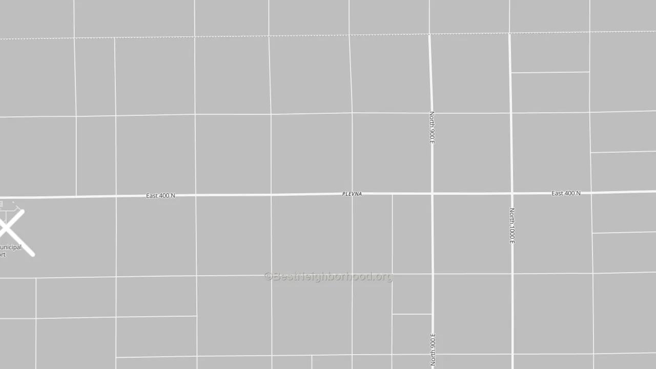 Bike Grade map of Plevna, IN
