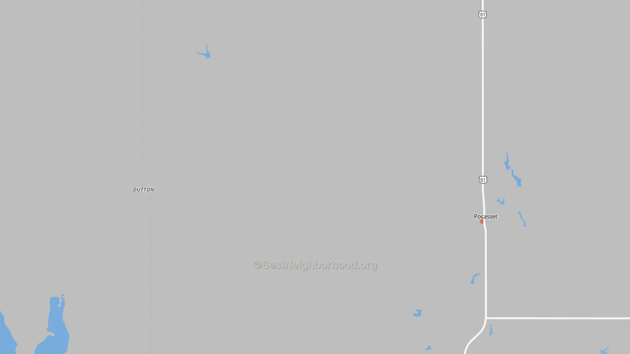Bike Grade map of Pocasset, OK