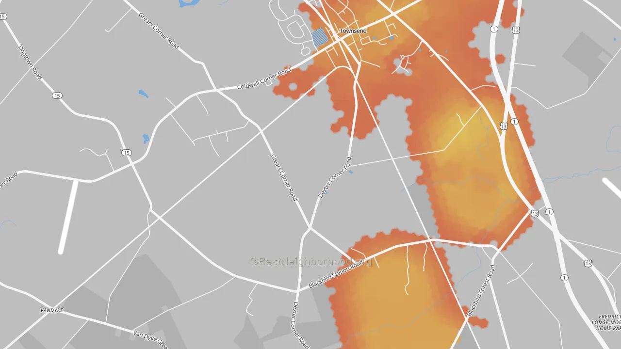 Bike Grade map of Point Breeze, DE