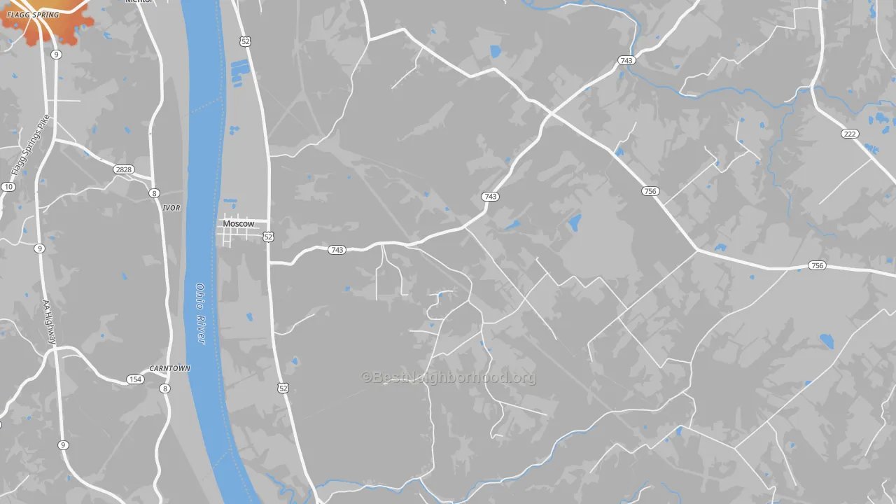 Bike Grade map of Point Isabel, OH