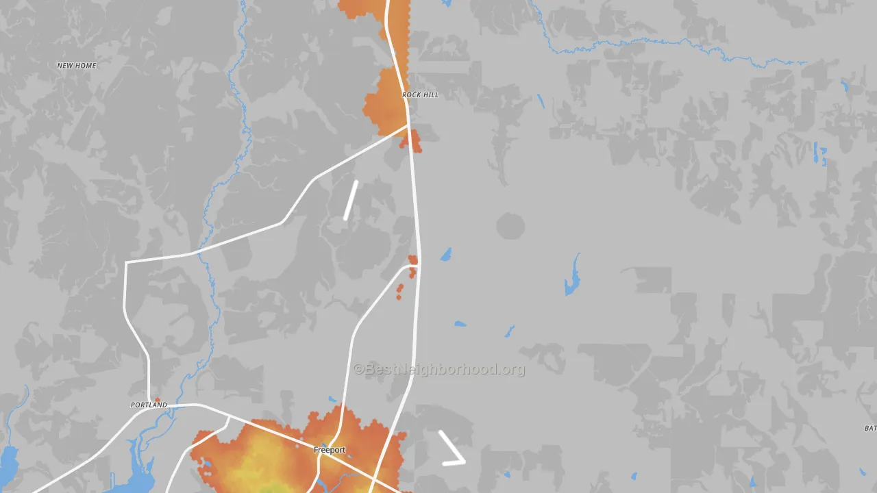 Bike Grade map of Point Washington, FL