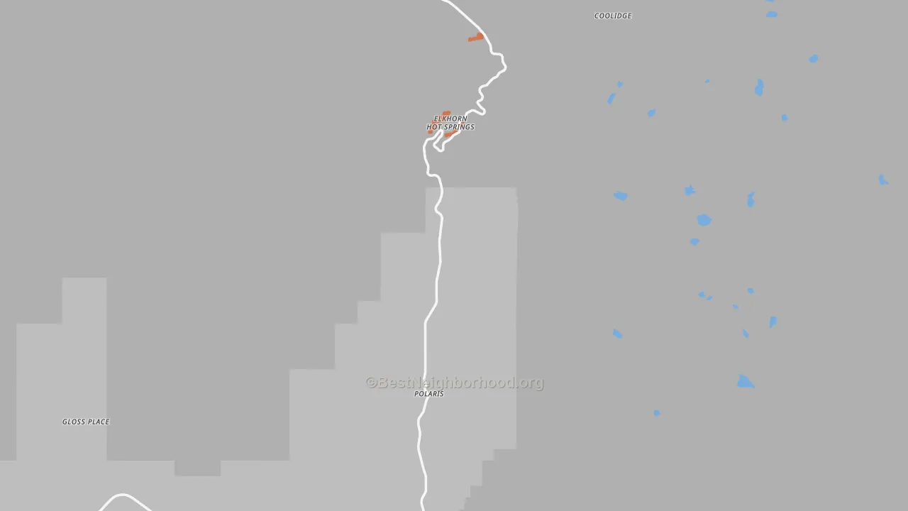 Bike Grade map of Polaris, MT