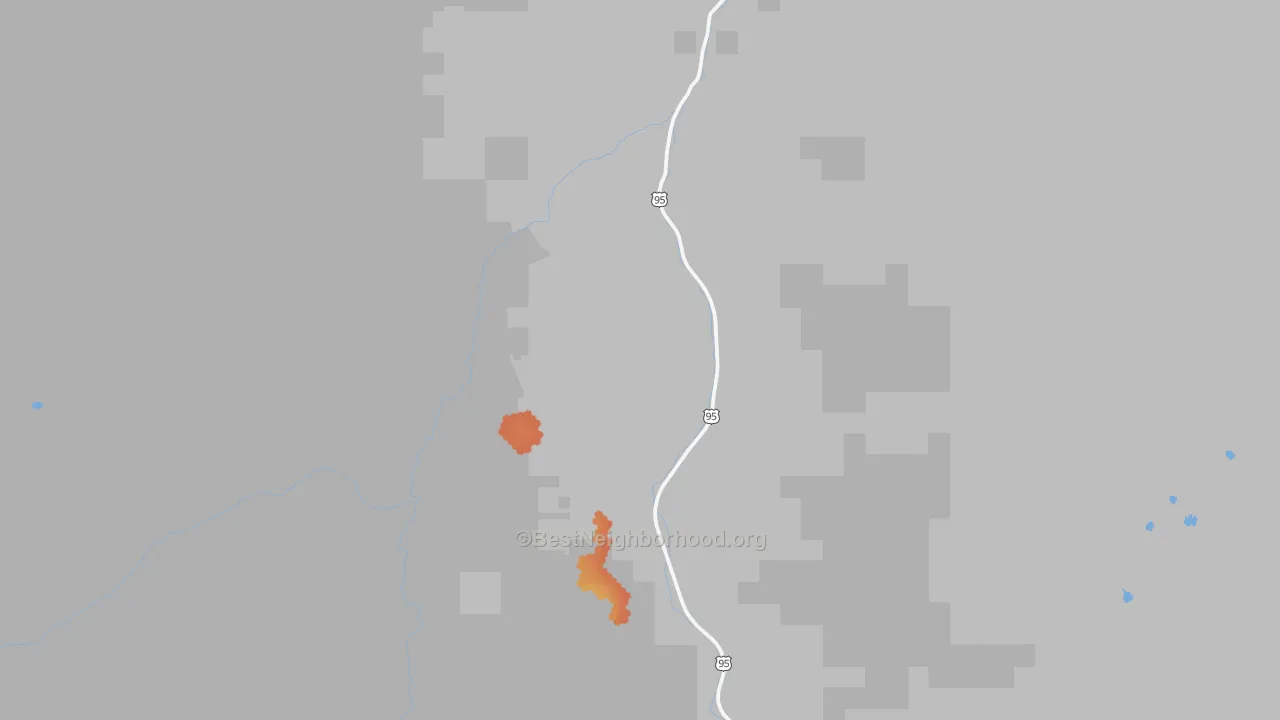 Bike Grade map of Pollock, ID