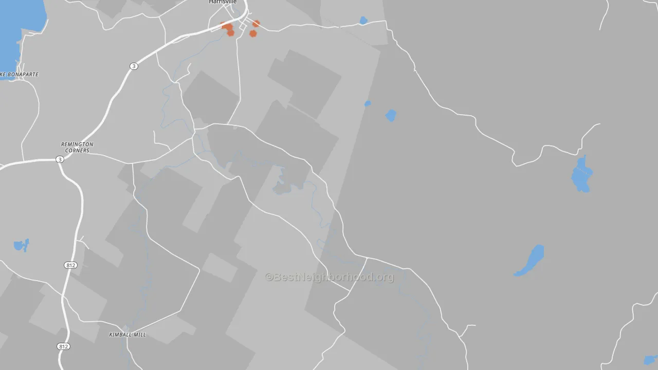 Bike Grade map of Pond Settlement, NY