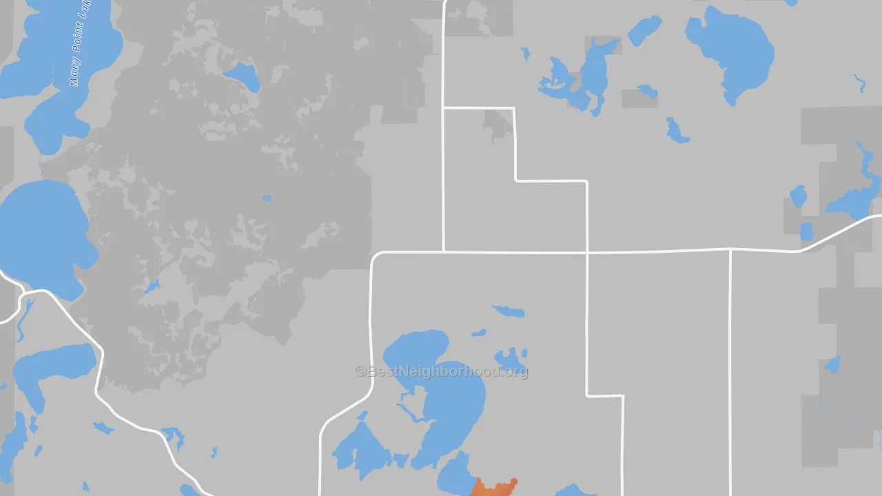 Bike Grade map of Ponsford, MN