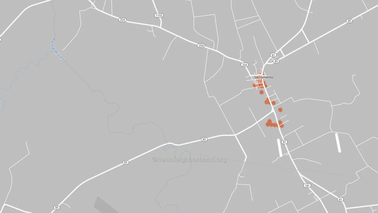 Bike Grade map of Poplar Grove, KY