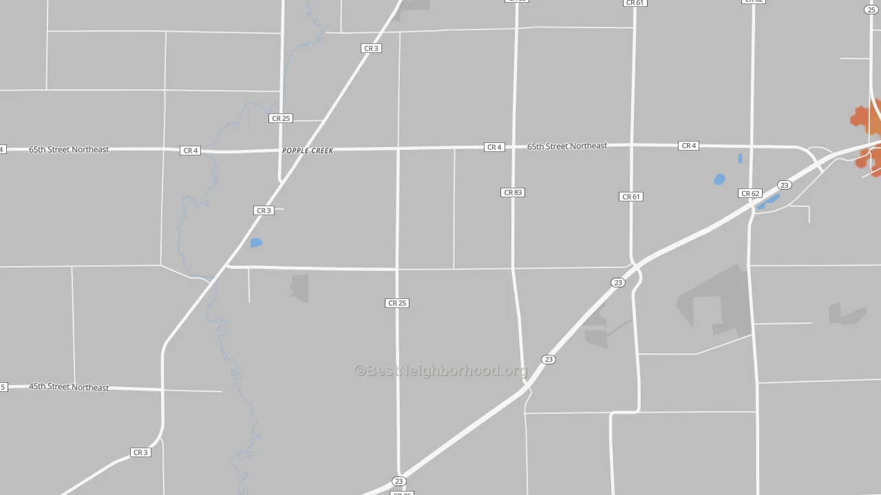 Bike Grade map of Popple Creek, MN