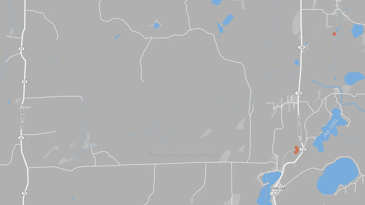 Bike Grade map of Popple River, WI