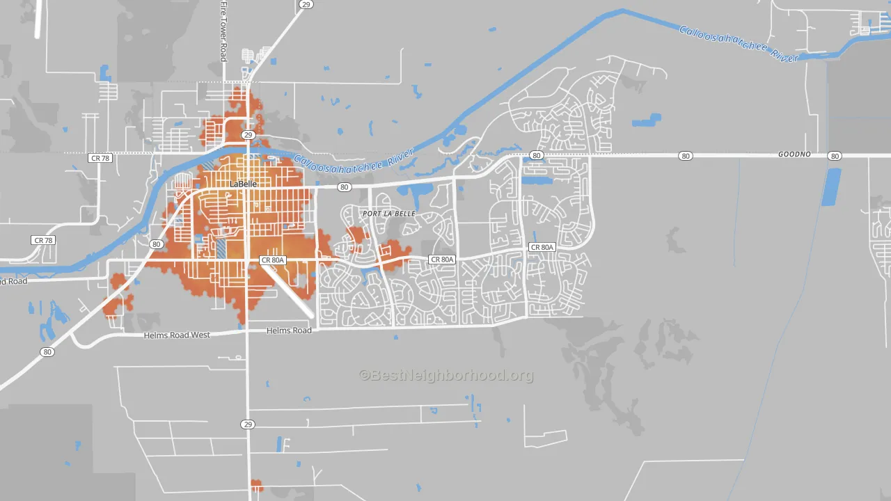 Bike Grade map of Port Labelle, FL