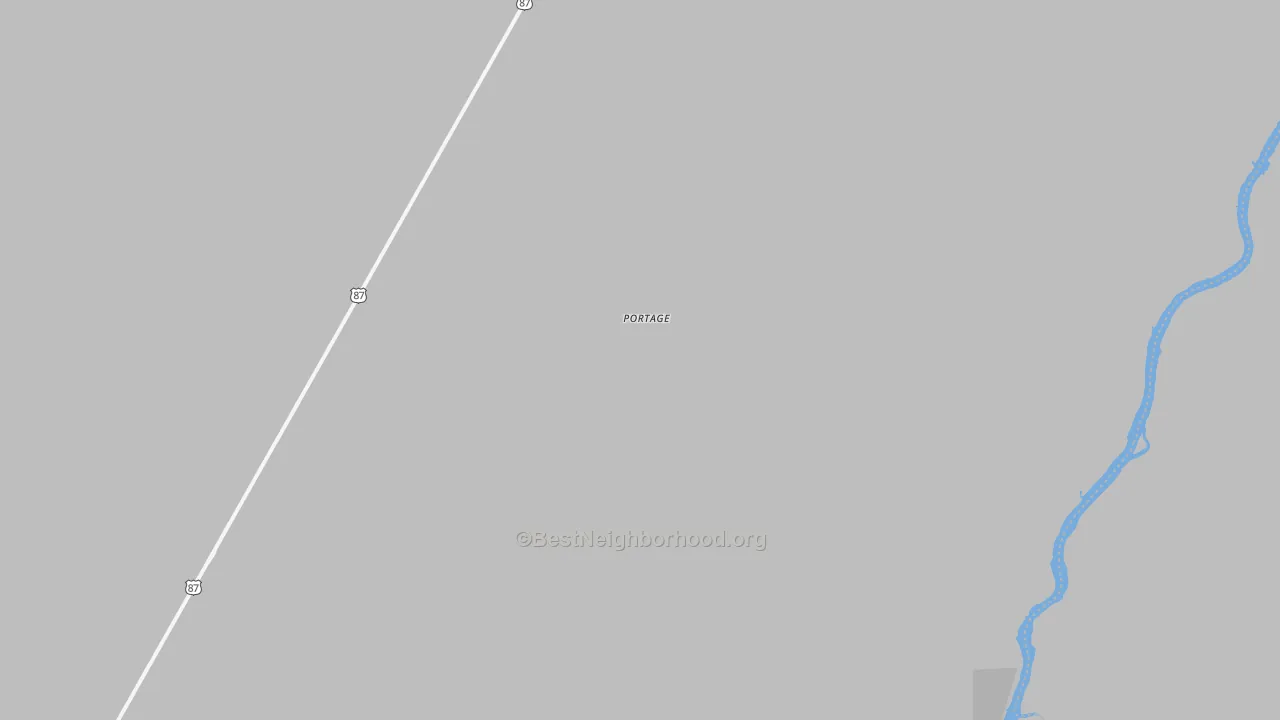 Bike Grade map of Portage, MT