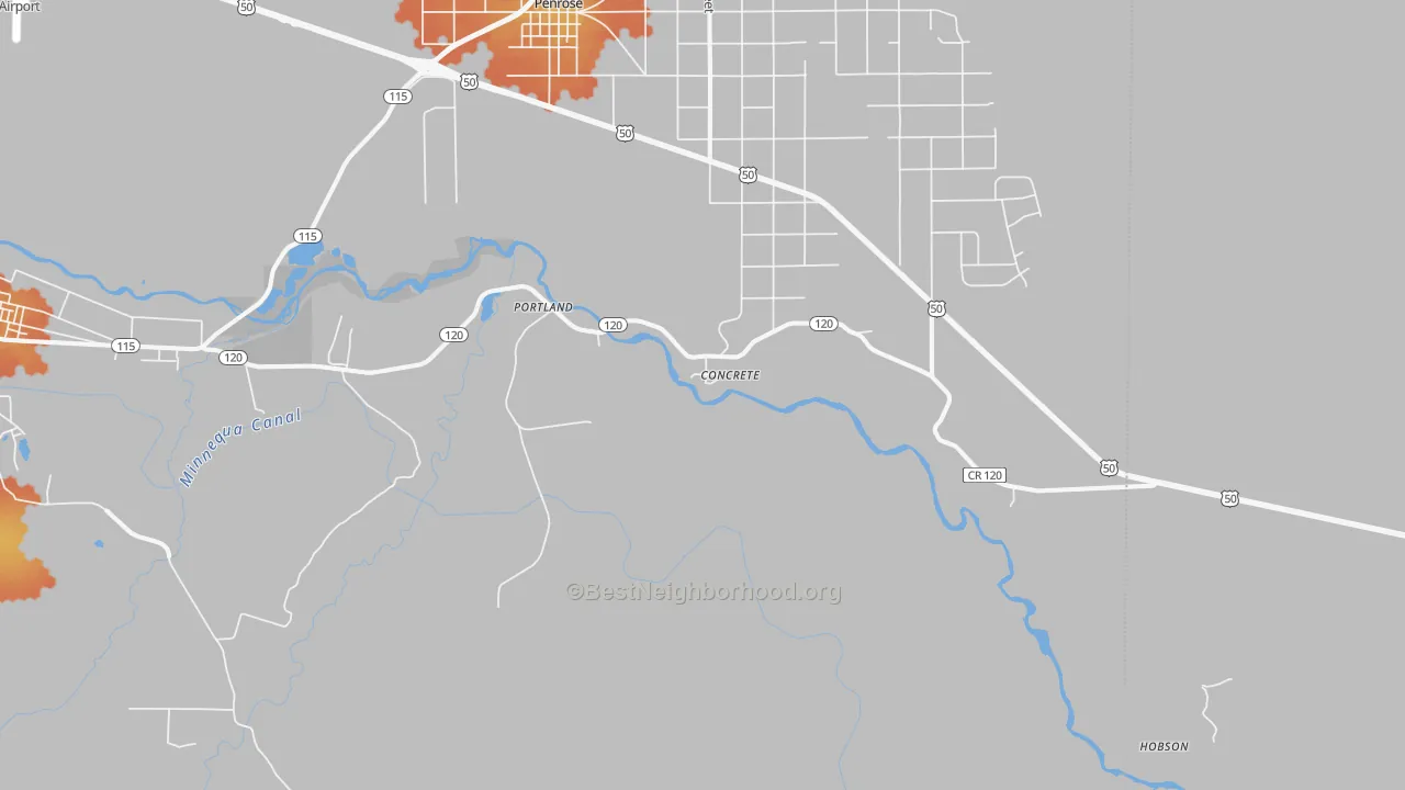 Bike Grade map of Portland, CO