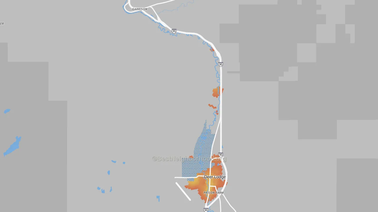 Bike Grade map of Powell County, MT