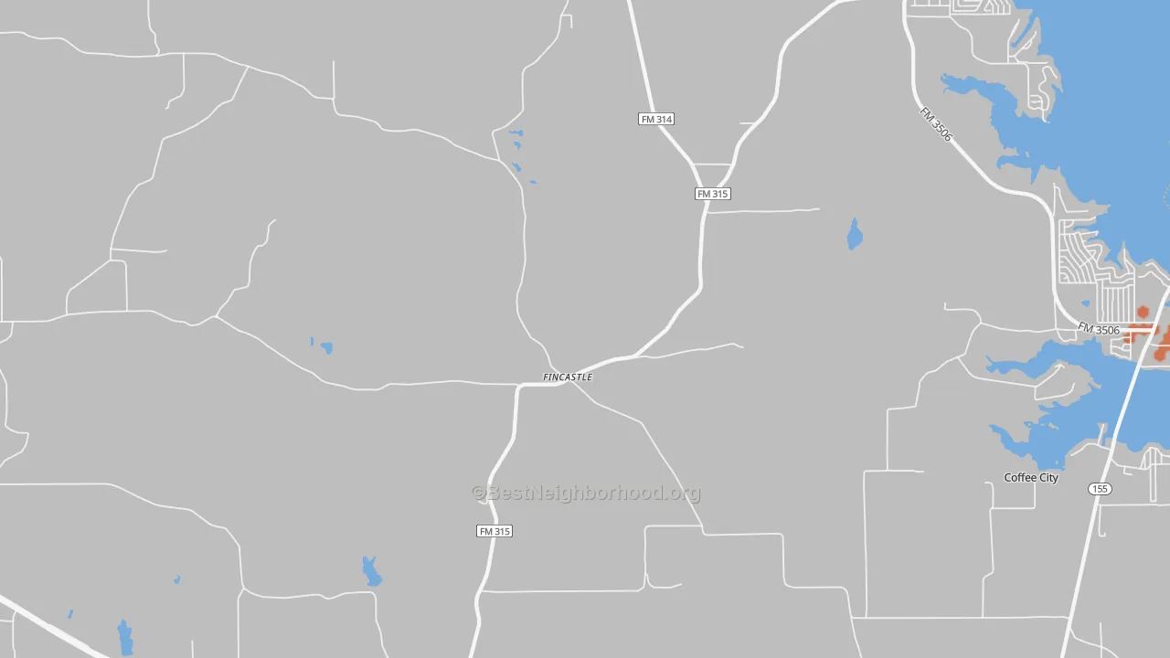 Bike Grade map of Poynor, TX