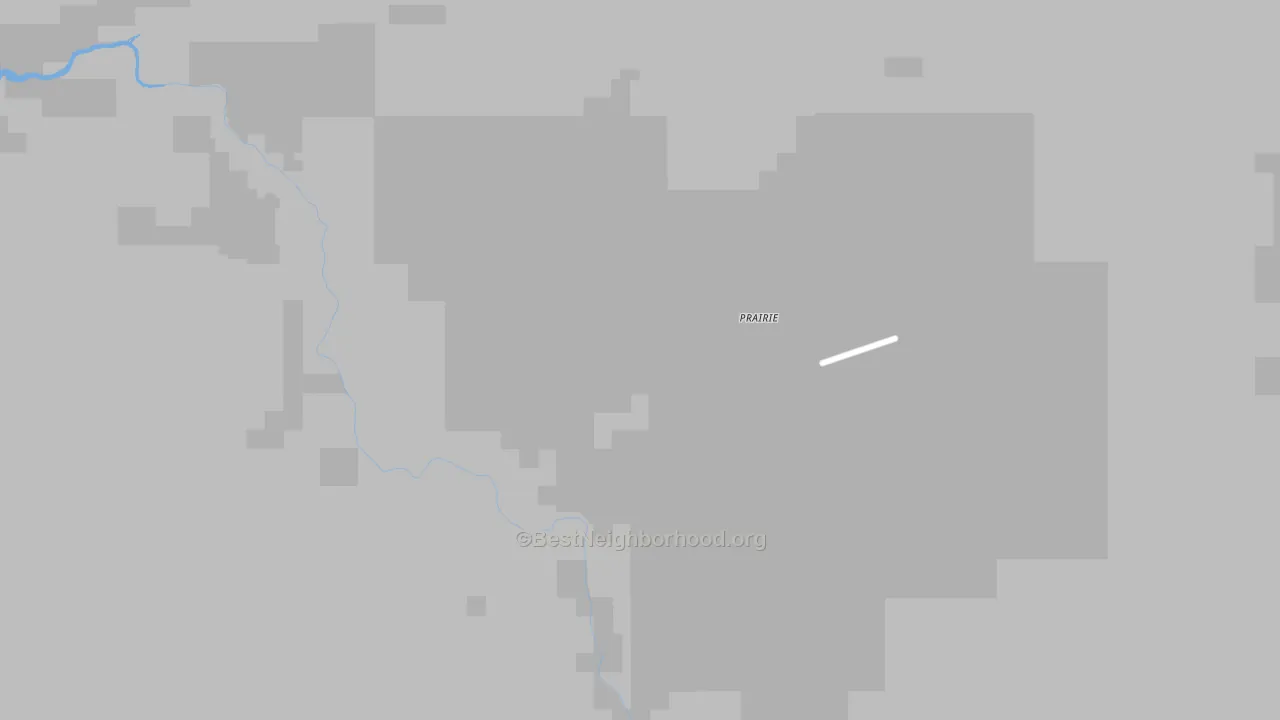 Bike Grade map of Prairie, ID